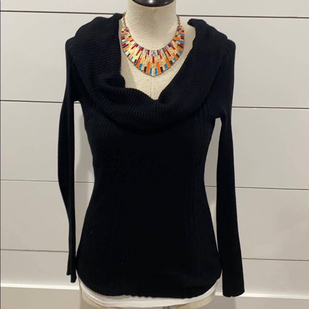 Black long sleeve sweater